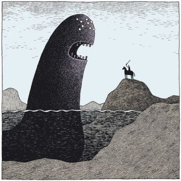 Lake Monster by Tom Gauld 